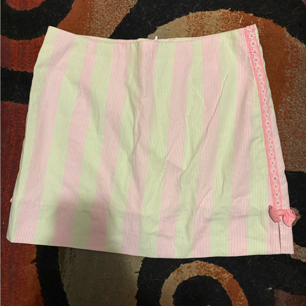 Lilly Pulitzer Pink and Green Mini Skort